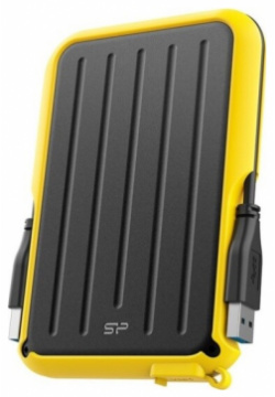 Внешний жесткий диск Silicon Power Armor A66 4Tb желтый (SP040TBPHD66LS3Y) 