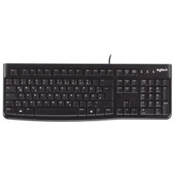 Клавиатура Logitech K120 черный USB (920 002508) Тип клавиатуры: мембранная
