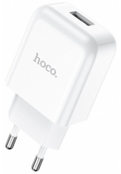 Сетевое зарядное устройство Hoco N2 белый (6931474728814) 