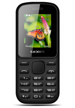 Сотовый телефон teXet TM 130 Black Red 