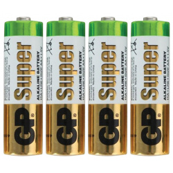 Батарейка AA  GP Super Alkaline 15A (4 штуки) 15ARS 2SB4