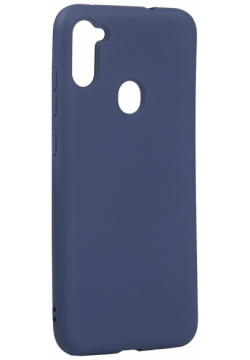 Чехол с микрофиброй DF для Samsung Galaxy M11/A11 (EU) Silicone Blue sOriginal 12 GROUP  (blue)