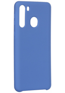Чехол Innovation для Samsung Galaxy A21 Silicone Cover Blue 16842 
