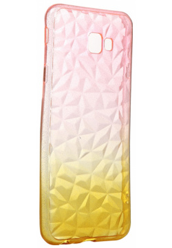 Чехол Krutoff для Huawei P8 Lite Crystal Silicone Yellow Pink 12274 