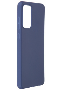 Чехол Brosco для Samsung Galaxy A72 Blue Matte SS COLOURFUL 
