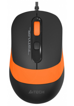 Мышь A4Tech Fstyler FM10 Black Orange 