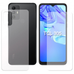 Гидрогелевая пленка LuxCase для TCL 305 0 14mm Matte Front and Back 90596 