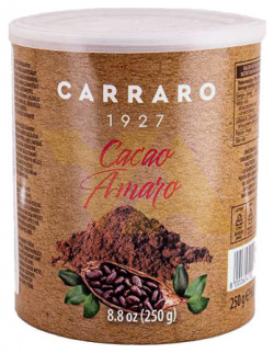 Какао растворимое Carraro Cacao Amaro 250g 8000604002723 