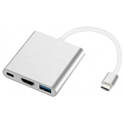 Аксессуар Адаптер Vbparts для APPLE MacBook Multiport Type C  USB/HDMI/Type Silver 057511