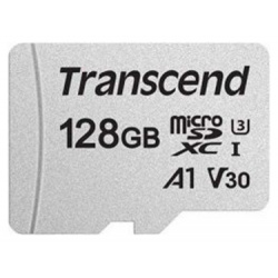Карта памяти 128Gb  Transcend MicroSDXC Class10 UHS I U3 A1 TS128GUSD300S A