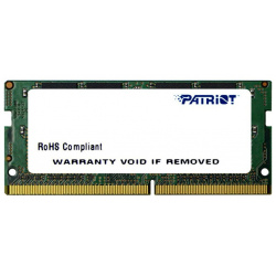 Модуль памяти Patriot Memory DDR4 SO DIMM 2400MHz PC4 19200 CL17  16Gb PSD416G24002S