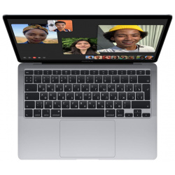 Ноутбук APPLE MacBook Air 13 (2020) (Английская раскладка клавиатуры) Silver MGN93 (Apple M1/8192Mb/256Gb SSD/Wi Fi/Bluetooth/Cam/13 3/2560x1600/Mac OS) 