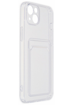 Чехол Zibelino для APPLE iPhone 14 Plus Silicone Card Holder Transparent ZSCH IPH PL CAM TRN 