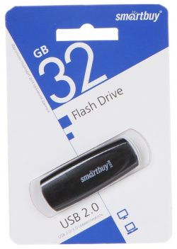 USB Flash Drive 32Gb  SmartBuy Scout Black SB032GB2SCK