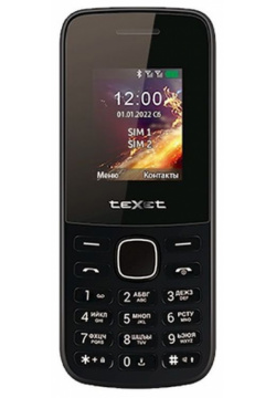 Сотовый телефон teXet TM 117 Black 