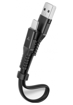 Аксессуар AccesStyle USB  Type C 30cm Black AC30 TF30