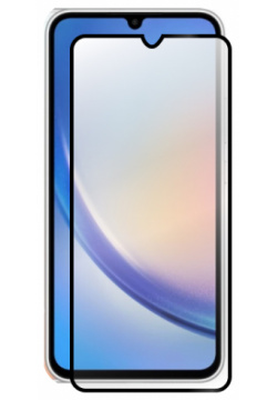 Закаленное стекло DF для Samsung Galaxy A34 (5G) Full Screen + Glue Black Frame sColor 134 GROUP 