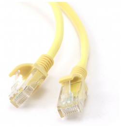 Сетевой кабель Gembird Cablexpert UTP cat 5e 1m Yellow PP12 1M/Y 