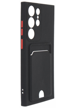Чехол Neypo для Samsung S23 Ultra Pocket Matte Silicone с карманом Black NPM59895 