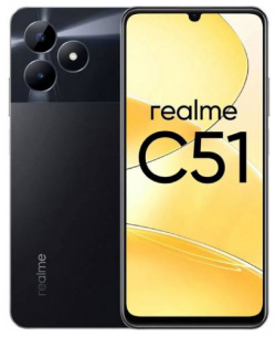 Сотовый телефон Realme C51 4/128Gb LTE Black 
