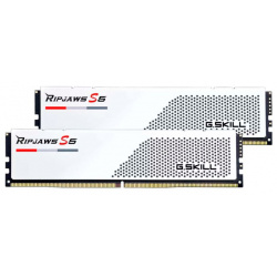 Модуль памяти G Skill Ripjaws S5 DDR5 DIMM 6000MHz PC 48000 CL30  32Gb Kit (2x16Gb) White F5 6000J3040F16GX2 RS5W