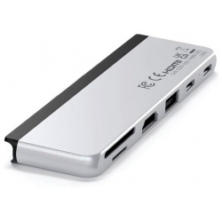 Хаб USB Satechi Dual C Hub For Surface Pro 9 Silver ST HSP9P 