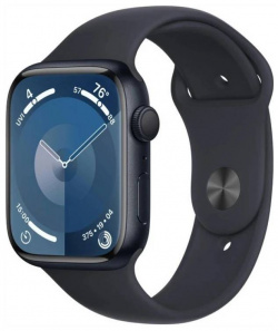 Умные часы APPLE Watch Series 9 GPS 41mm Midnight Aluminium Case with Sport Band  M/L MR8X3
