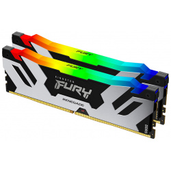Модуль памяти Kingston Fury Renegade Silver RGB DDR5 DIMM 6800MHz PC 54400 CL36  32Gb (2х16Gb) KF568C36RSAK2 32