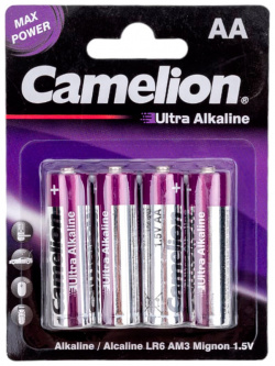 Батарейка АА  Camelion Ultra LR6 BP4UT (4 штуки)