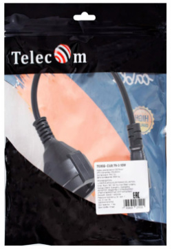 Кабель переходник Telecom Schuko  IEC 320 C14 15cm TE002 CU0 75 0 15M
