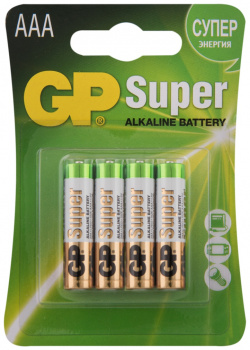 Батарейка AAA  GP Alkaline LR03 24A 2CR4 (4 штуки)