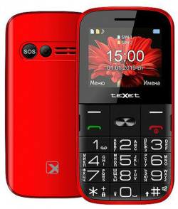 Сотовый телефон teXet TM B227 Red 