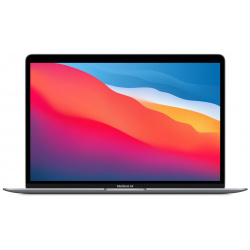 Ноутбук Apple MacBook Air 13 Late 2020 2560x1600  M1 3 2 ГГц RAM 8 ГБ DDR4 SSD 256 graphics 7 core macOS серый космос английская раскладк (2020)
