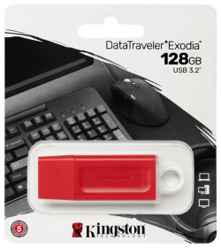 USB Flash Drive 128Gb  Kingston DataTraveler Exodia Red KC U2G128 7GR