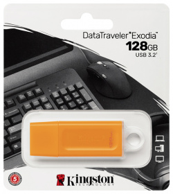 USB Flash Drive 128Gb  Kingston DataTraveler Exodia Orange KC U2G128 7GO