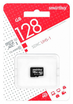 Карта памяти 128Gb  SmartBuy MicroSD Class10 UHS I SB128GBSDCL10 00
