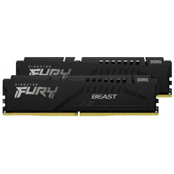 Модуль памяти Kingston Fury Beast Black DDR5 DIMM 5200MHz PC 41600 CL40  16Gb Kit (2x8Gb) KF552C40BBK2 16