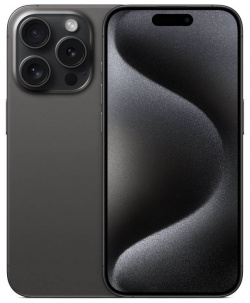 Сотовый телефон APPLE iPhone 15 Pro 256Gb Black Titanium (A3101 A3102) (nano SIM + eSIM) 
