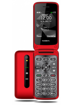 Сотовый телефон teXet TM 408 Red 