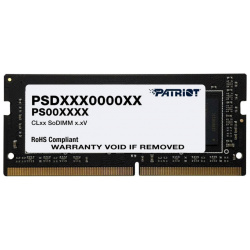 Модуль памяти Patriot Memory Signature DDR4 SO DIMM 3200MHz PC4 25600 CL22  8Gb PSD48G320081S PSD48G320081