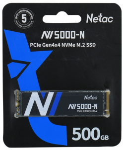 Твердотельный накопитель Netac NV5000 N Series Retail 500Gb NT01NV5000N 500 E4X 