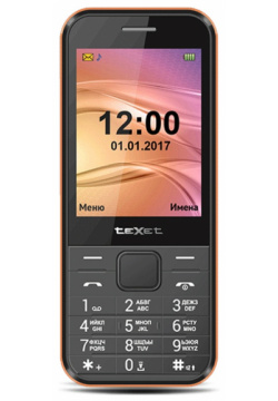 Сотовый телефон teXet TM 302 Black 