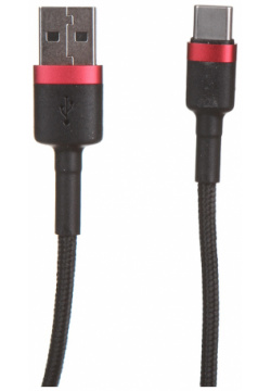 Аксессуар Baseus Cafule USB  Type C 3A 1m Red Black CATKLF B91