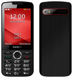 Сотовый телефон teXet TM 308 Black Red 