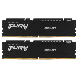 Модуль памяти Kingston Fury Beast Black EXPO DDR5 DIMM 6000MHz PC 48000 CL36  32Gb (2х16Gb) KF560C36BBEK2 32