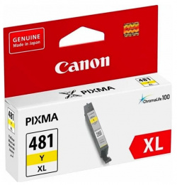 Картридж Canon CLI 481XL Yellow 2046C001 для Pixma TS6140/TS8140TS/TS9140/TR7540/TR8540 
