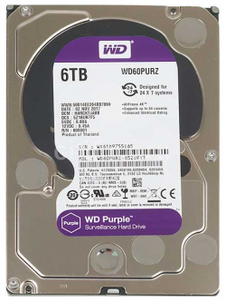 Жесткий диск Western Digital 6Tb Purple WD63PURZ 