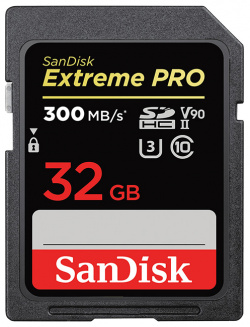 Карта памяти 32Gb  SanDisk Extreme Pro SDHC Class 10 UHS II U3 SDSDXDK 032G GN4IN