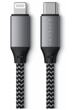 Аксессуар Satechi Type C to Lightning MFI Cable 25cm Grey Space ST TCL10M 