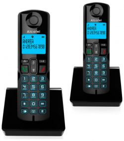 Радиотелефон Alcatel S250 Duo Black 